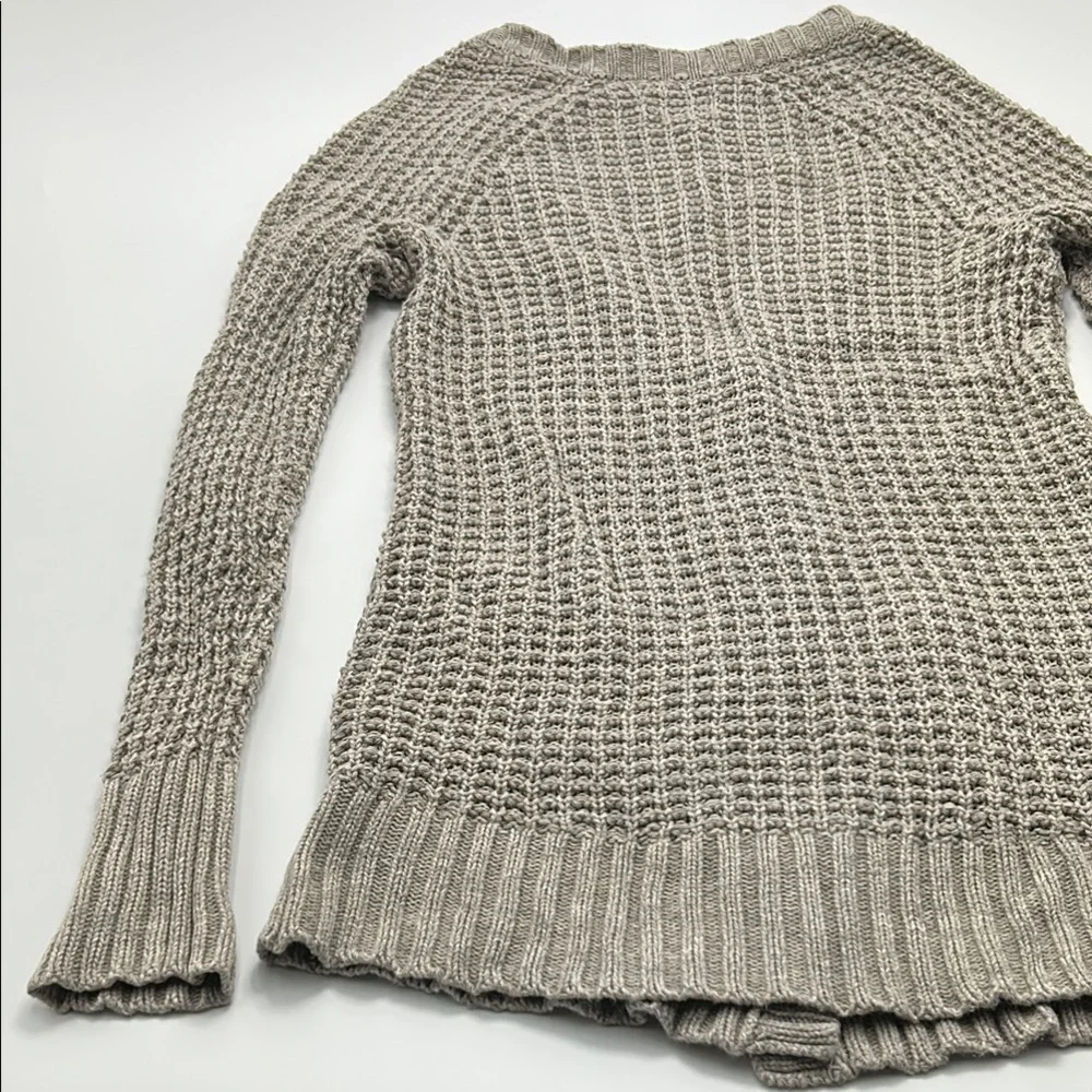 Bella Swan Core American Eagle Knit Cardigan Y2K Twilight Grunge Small Gray